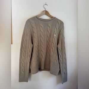 Ralph Lauren Women’s Cable Knit Sweater - Camel